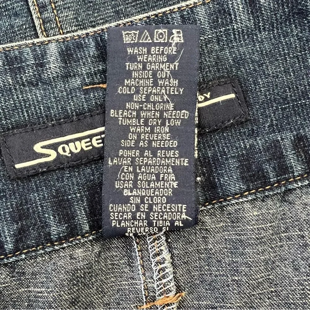Vintage‎ Y2K Squeeze by Stephen Hardy side slit midi blue jean skirt - 9/10